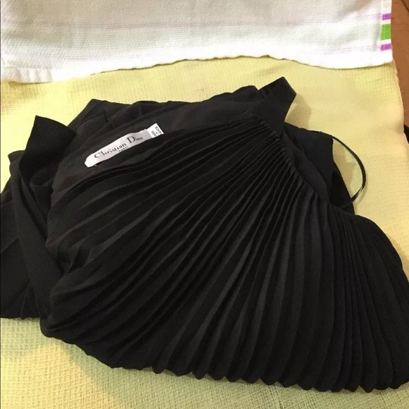 CHRISTIAN DIOR PLEATED ONE SHOULDER DRESS - Picture 7 of 7